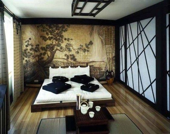 Suelo de madera para tu dormitorio de estilo oriental